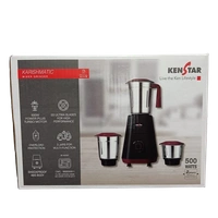 KENSTAR KARISHMATIC 500-WATT MIXER GRINDER 3JARS - Black, 17.7, 22.8, 19.2