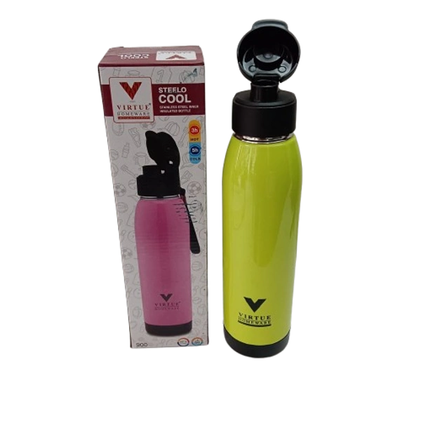 VIRTUE STEELO COOL 900 ML INSULATED WATER BOTTLE - Green, 10, 26, 10