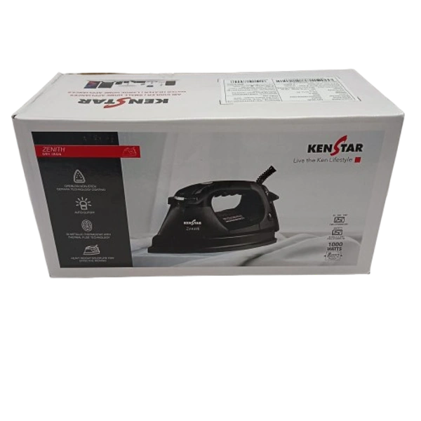 KENSTAR ZENITH DRY IRON 1000 WATTS - Black, 28.5, 15, 14