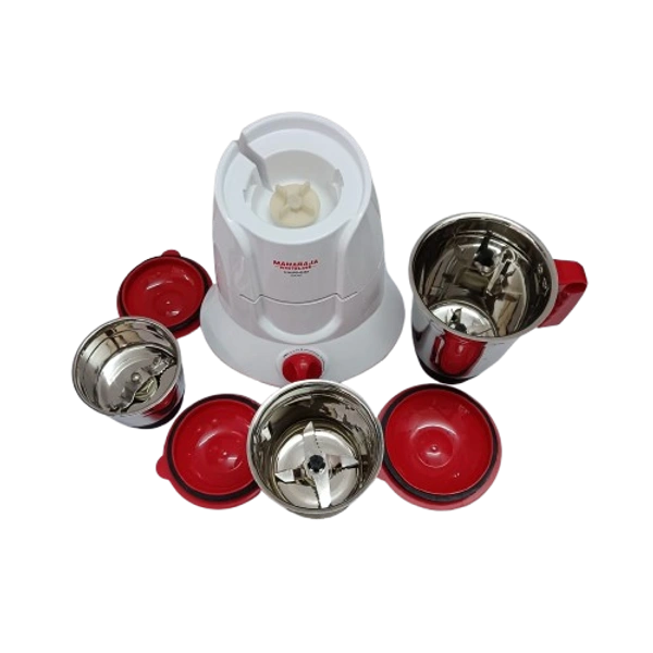 MAHARAJA WHITELINE UNIGRIND 500-WATT MIXER GRINDER 3 JARS - White, 39.5, 27.5, 22