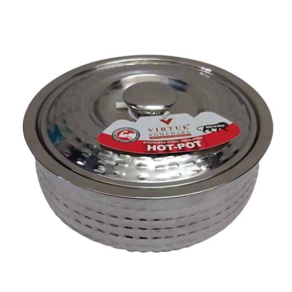 VIRTUE BLOSSOM 1800 ML INSULATED STEEL CASSEROLE - Gray, 18, 10, 18