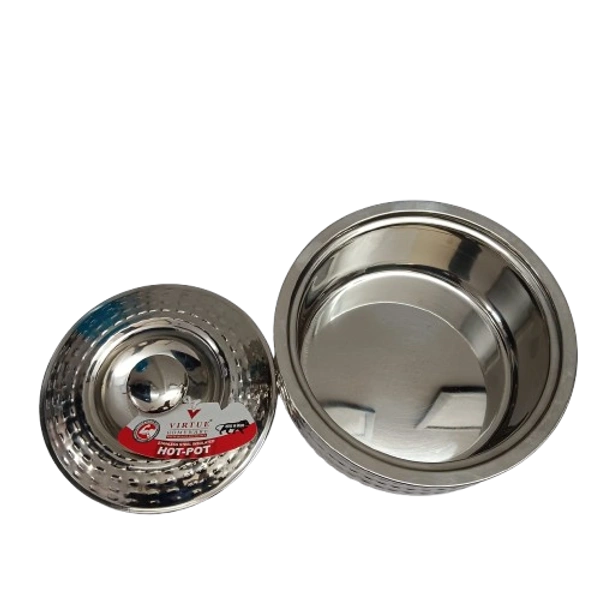 VIRTUE BLOSSOM 1800 ML INSULATED STEEL CASSEROLE - Gray, 18, 10, 18