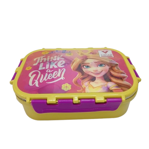 VIRTUE PEEK-A-BOO 2 PCS SET STAINLESS STEEL LUNCH BOX (QUEEN) - Pink, 18, 10, 15