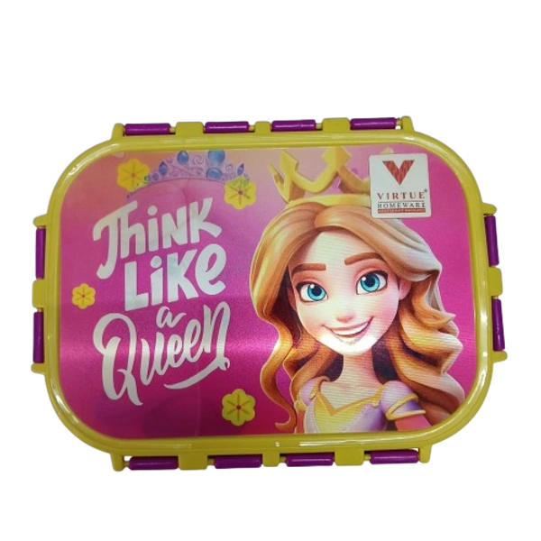 VIRTUE PEEK-A-BOO 2 PCS SET STAINLESS STEEL LUNCH BOX (QUEEN) - Pink, 18, 10, 15