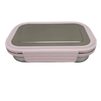 VIRTUE TIFFANY 2PC SET STAINLESS STEEL LUNCH BOX - Pink, 18, 8, 15