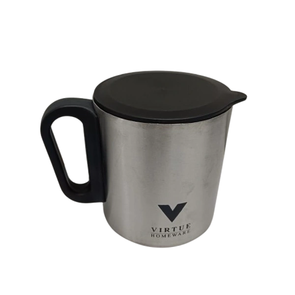 VIRTUE ENJOY BIG 300 ml STAINLESS STEEL MUG - Gray, 12, 10, 10