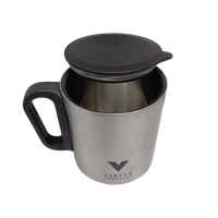 VIRTUE ENJOY BIG 300 ml STAINLESS STEEL MUG - Gray, 12, 10, 10