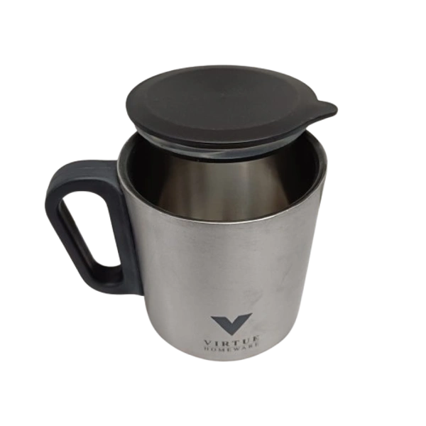 VIRTUE ENJOY BIG 300 ml STAINLESS STEEL MUG - Gray, 12, 10, 10