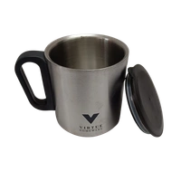 VIRTUE ENJOY BIG 300 ml STAINLESS STEEL MUG - Gray, 12, 10, 10
