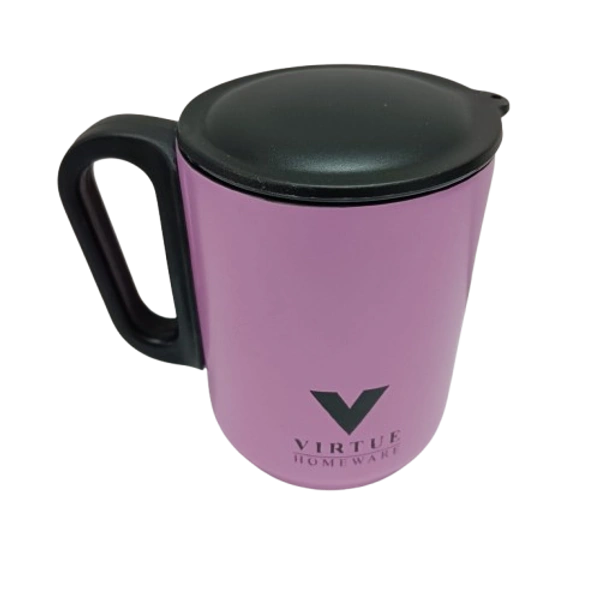 VIRTUE SPICE & SIP STAINLESS STEEL COFFEE MUG  - Pink, 10, 10, 8