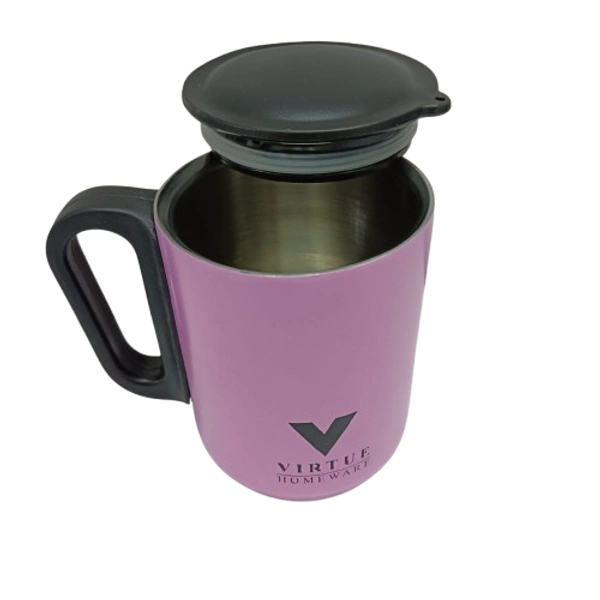 VIRTUE SPICE & SIP STAINLESS STEEL COFFEE MUG  - Pink, 10, 10, 8