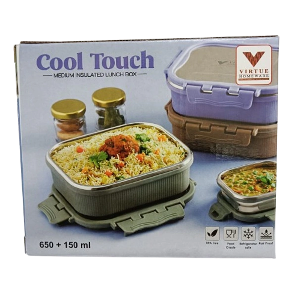 VIRTUE COOL TOUCH INSULATED LUNCH BOX  - Pink, 15, 8, 12
