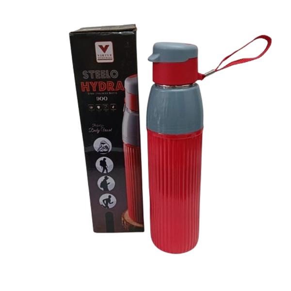 VIRTUE STEELO HYDRA 900 ML INSULATED WATER BOTTLE - Red, 8, 30, 8