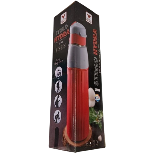 VIRTUE STEELO HYDRA 900 ML INSULATED WATER BOTTLE - Red, 8, 30, 8