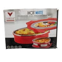 VIRTUE HOT MATE STAINLESS STEEL INSULATED LUNCH BOX - Brown Bramble, 18, 8, 14