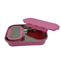 VIRTUE MAGNUM JUMBO STAINLESS STEEL INSULATED LUNCH BOX - Pink, 18, 8, 12