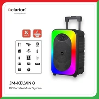 CLARION KELVIN 8 TROLLEY 30 W BLUETOOTH PARTY SPEAKER - Black, 24, 42.8, 27