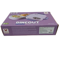 VIRTUE DINEOUT 2 PARTITION STAINLESS STEEL LUNCH BOX - Blue, 25, 7, 14
