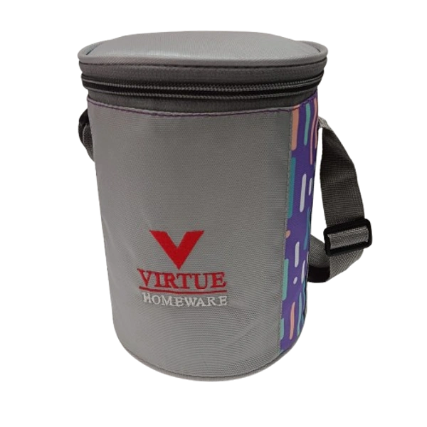 VIRTUE SUPER LIFESTYLE 3 CONTAINER LUNCH BOX - French Lilac, 15, 21, 15
