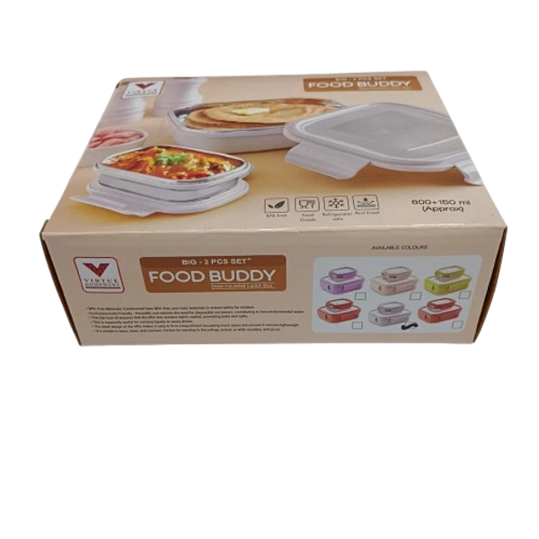 VIRTUE FOOD BUDDY BIG 2 CONTAINER LUNCH BOX - Nobel, 15, 8, 14