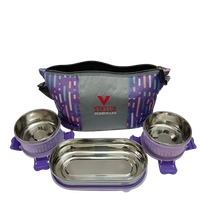 VIRTUE SUPER LIFESTYLE 2+1 STAINLESS STEEL LUNCH BOX 3 CONTAINERS - Kobi, 28, 16, 12