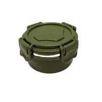 VIRTUE SUPER PRIME 2 PC STAINLESS STEEL LUNCH BOX - Hippie Green, 22, 7, 14