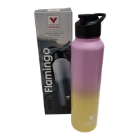 VIRTUE FLAMINGO 1000 ml STAINLESS STEEL BOTTLE - Yellow, 8, 22, 8