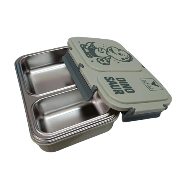 VIRTUE FUN FOOD 2 PARTITION STAINLESS STEEL LUNCH BOX - Siam, 20, 7, 15