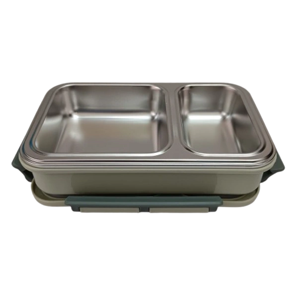 VIRTUE FUN FOOD 2 PARTITION STAINLESS STEEL LUNCH BOX - Siam, 20, 7, 15