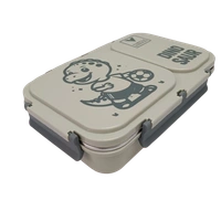 VIRTUE FUN FOOD 2 PARTITION STAINLESS STEEL LUNCH BOX - Siam, 20, 7, 15