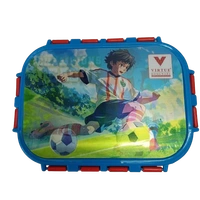 VIRTUE PEEK-A-BOO 2 PCS SET STAINLESS STEEL LUNCH BOX (QUEEN) - Royal Blue, 18, 10, 15