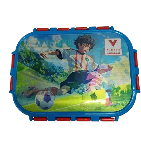 VIRTUE PEEK-A-BOO 2 PCS SET STAINLESS STEEL LUNCH BOX (QUEEN) - Royal Blue, 18, 10, 15