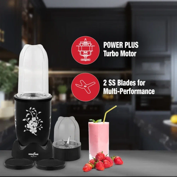 KENSTAR BYSTRO 400-WATT PERSONAL BLENDER 2 JAR - Black, 11, 30, 11