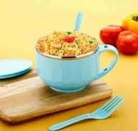 VIRTUE STAINLESS STEEL SOUP BOWL  - Cyan Aqua, 15, 10, 10