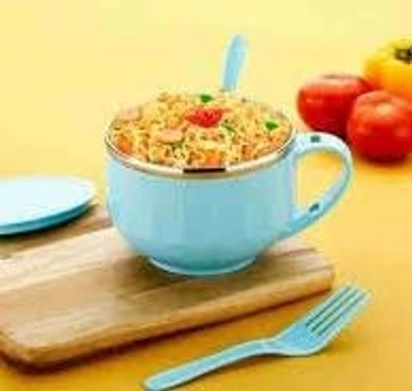 VIRTUE STAINLESS STEEL SOUP BOWL  - Cyan Aqua, 15, 10, 10