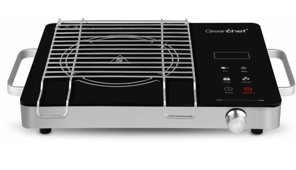 GREENCHEF RAPIDO INDUCTION COOKTOP 2000W (BLACK, TOUCH BUTTON) - Black, 46, 11.5, 38