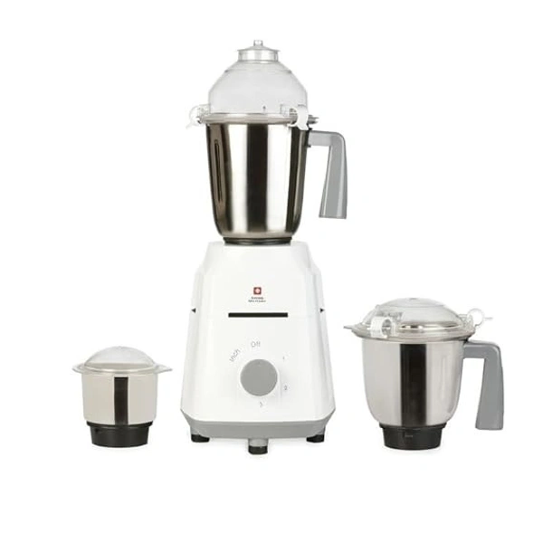 SWISS MILITARY MAGNIFIQUE MIXER GRINDER 1000W 3 JARS - Gray, 42.5, 25.5, 29