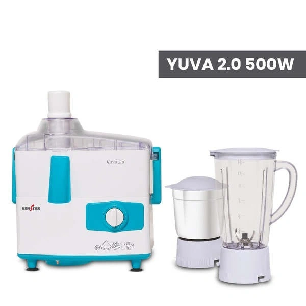 KENSTAR YUVA 2.0 500-WATT JUICER MIXER GRINDER - White, 30, 30, 18