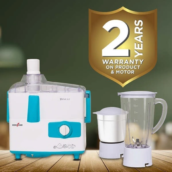 KENSTAR YUVA 2.0 500-WATT JUICER MIXER GRINDER - White, 30, 30, 18