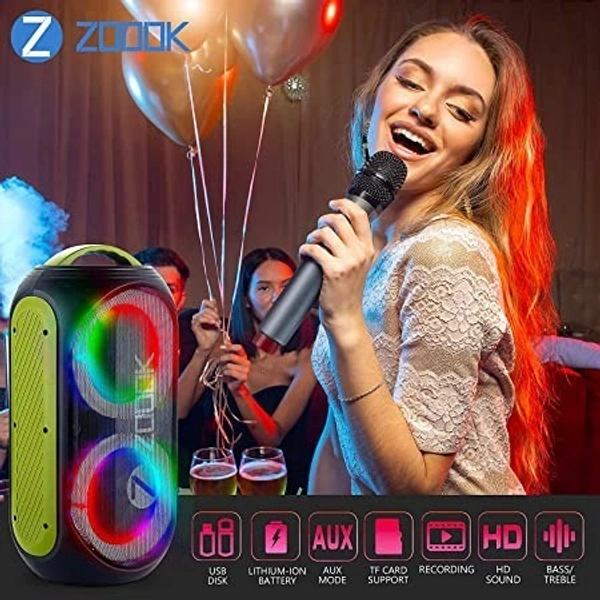 ZOOOK SHOW STOPPER DUET 100 Watt with Dual Wireless Mic - Green