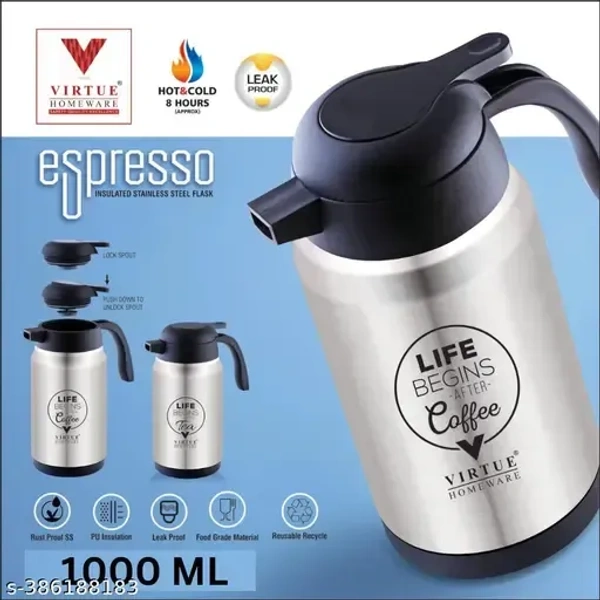 VIRTUE ESPRESSO INSULATED STAINLESS STEEL FLASK 2000 ML - Gray, 10, 20, 10