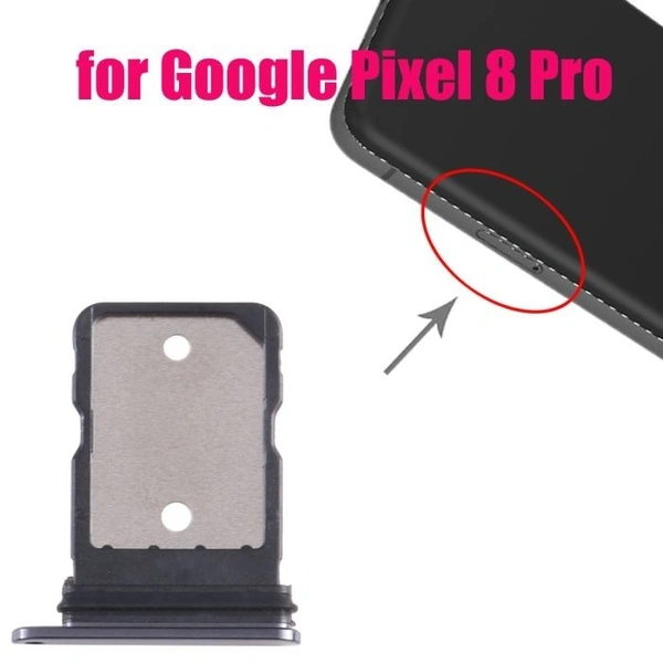 Google For Google Pixel 8 Pro SIM Card Tray Holder Slot - Black