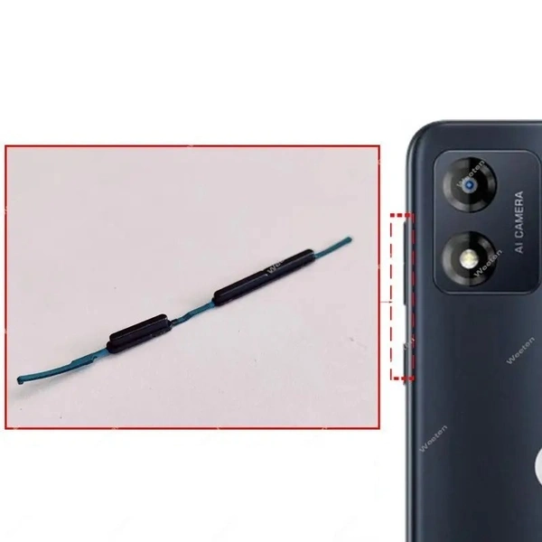 Motorola For Motorola Moto E13 On Off Power Volume Up Down Keys Side Button Keypad Parts