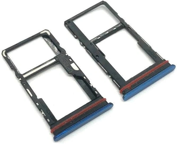 Motorola For Motorola Moto G51 5G Dual Sim Card Tray Reader Holder Frosted Blue
