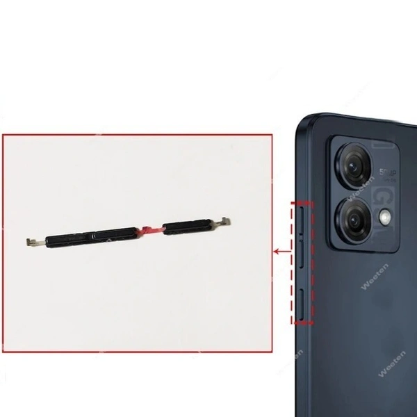 Motorola For Motorola Moto G84 External Power On Off  Volume Side Button Key Switch
