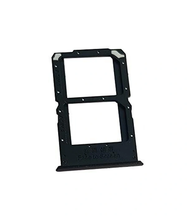 Oppo For Realme X SIM Card Tray Slot Holder Adapter Socket (Black)