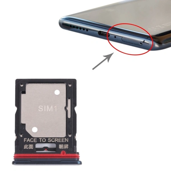Xiaomi for Xiaomi Redmi Mi Note 11 Pro Plus 5G SIM Card Tray + SIM Card SD Memory Tray (Blue)