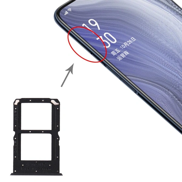 Oppo For Oppo Reno Reno1 SIM Card Tray Slot Holder Adapter Socket