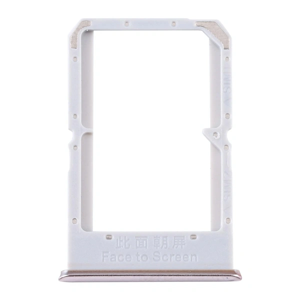 Oppo For OPPO A91 A92 A92s A93 Sim Card Tray Reader Sim Outer Holder (Silver)