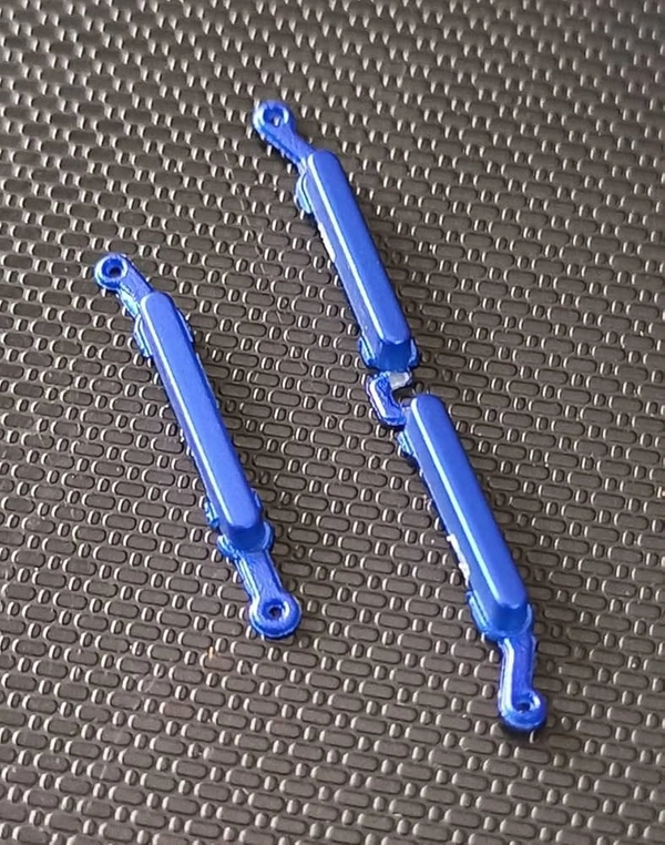Oppo For Oppo Realme 5 Pro Side Power On Off Volume Key Outer Rubber Body Button (Blue)